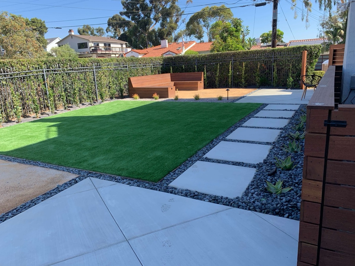 Landscape hardscape project by Arcadian Landscape, an Echo Local client